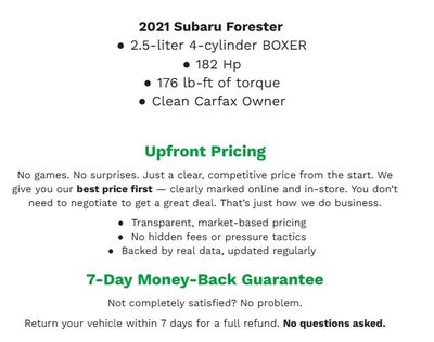 2021 Subaru Forester Premium CVT