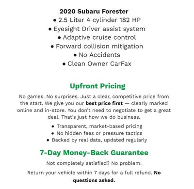 2020 Subaru Forester Premium CVT