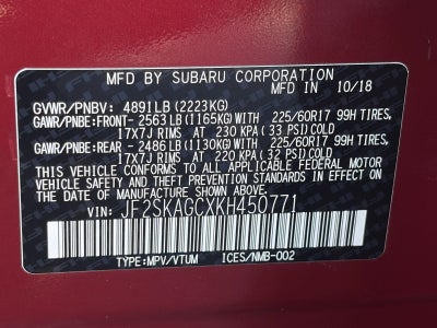 2019 Subaru Forester 2.5i Premium