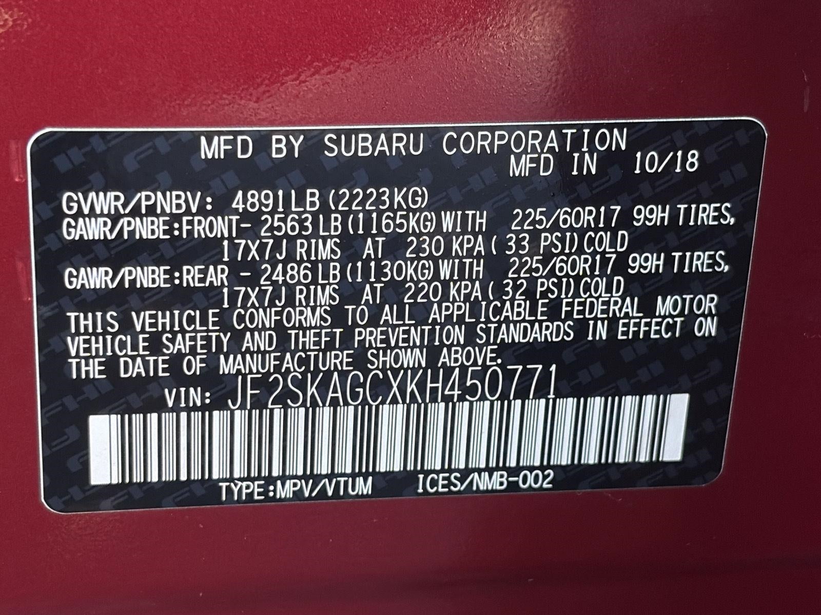 2019 Subaru Forester 2.5i Premium