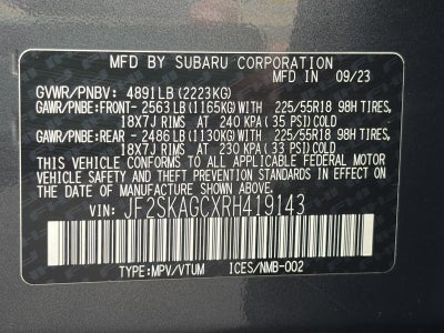 2024 Subaru Forester Sport AWD