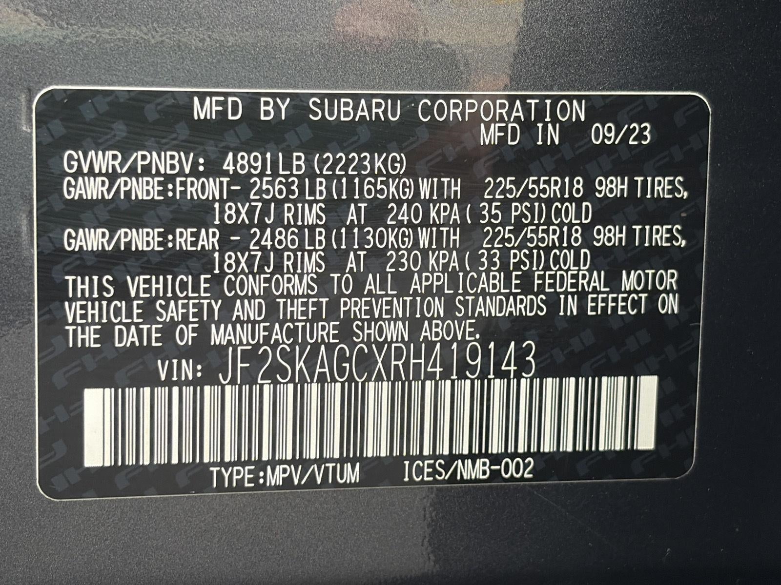 2024 Subaru Forester Sport AWD
