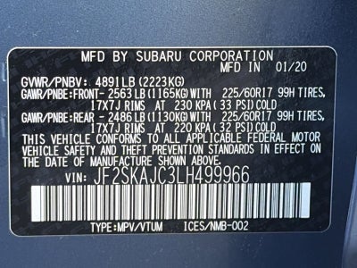 2020 Subaru Forester Premium CVT