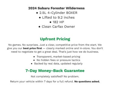 2024 Subaru Forester Wilderness AWD