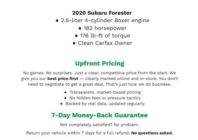 2020 Subaru Forester Premium CVT