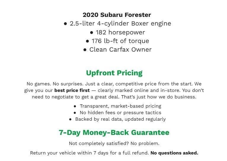 2020 Subaru Forester Premium CVT