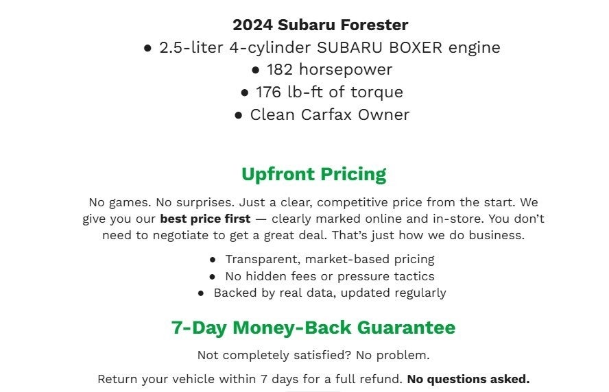 2024 Subaru Forester Touring AWD