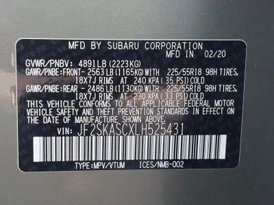 2020 Subaru Forester Limited CVT