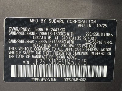 2025 Subaru Forester Limited Hybrid AWD