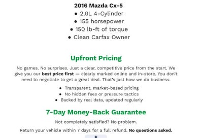 2016 Mazda Mazda CX-5 AWD 4dr Auto Touring