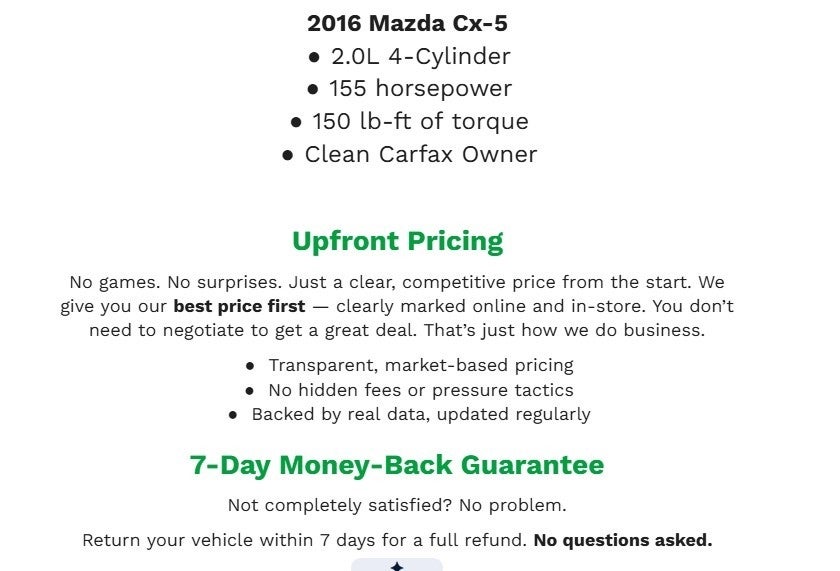 2016 Mazda Mazda CX-5 AWD 4dr Auto Touring