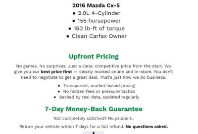 2016 Mazda Mazda CX-5 AWD 4dr Auto Touring
