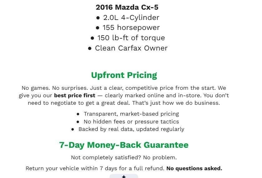 2016 Mazda Mazda CX-5 AWD 4dr Auto Touring