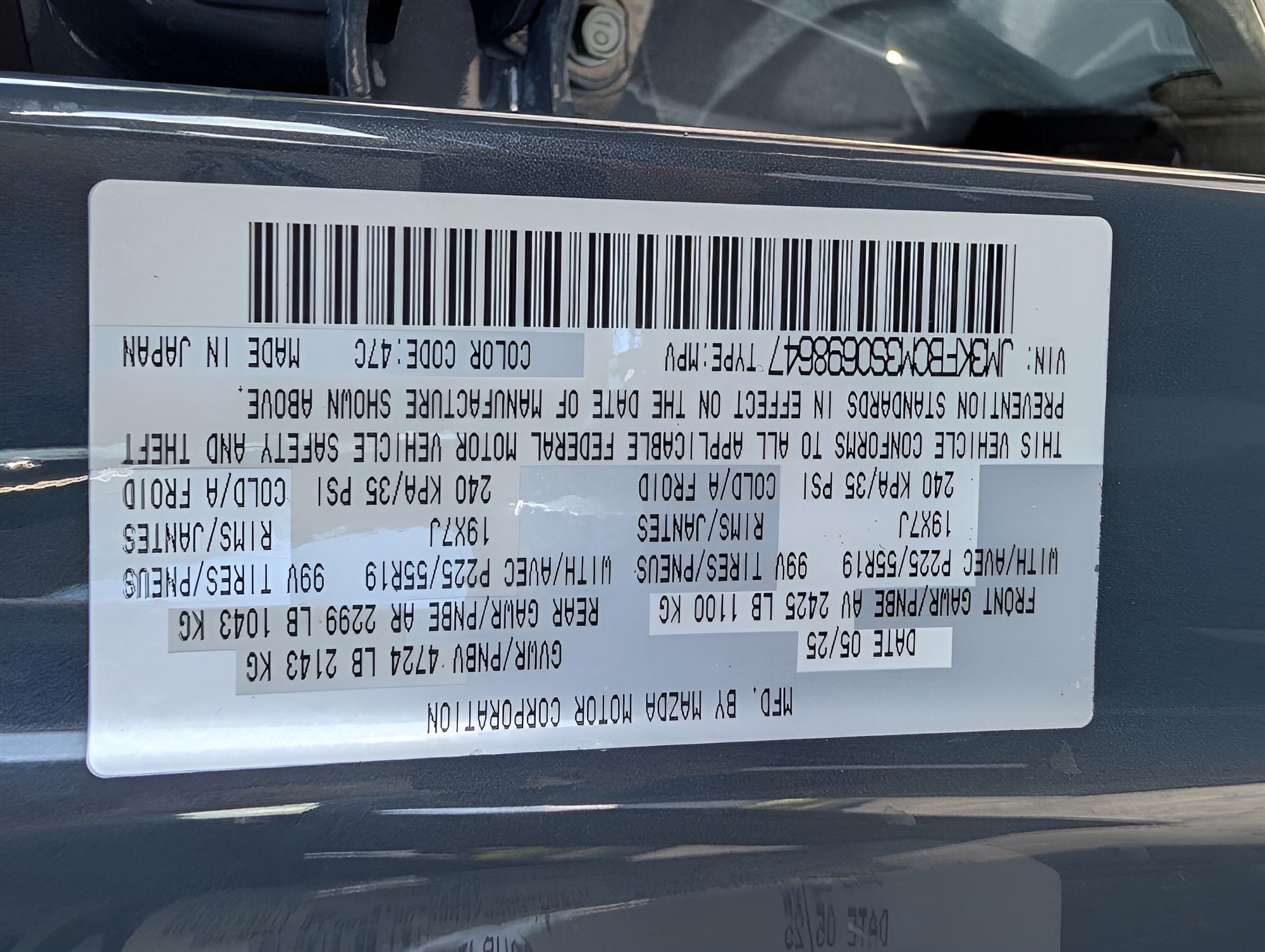 2025 Mazda Mazda CX-5 2.5 S Carbon Edition AWD