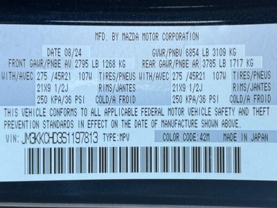 2025 Mazda Mazda CX-90 3.3 Turbo Premium Sport