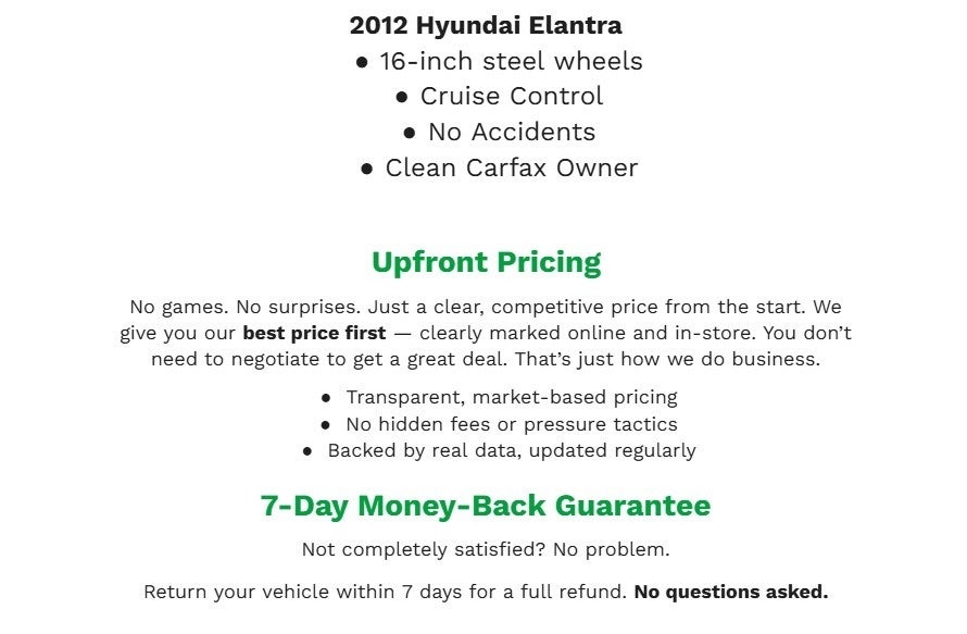 2012 Hyundai Elantra 4dr Sdn Auto GLS