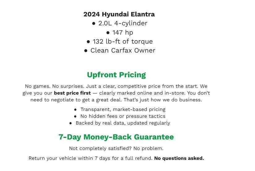 2024 Hyundai Elantra SEL IVT