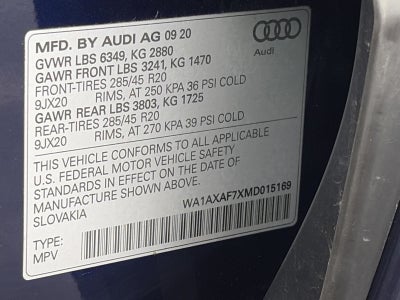 2021 Audi Q7 Premium 55 TFSI quattro