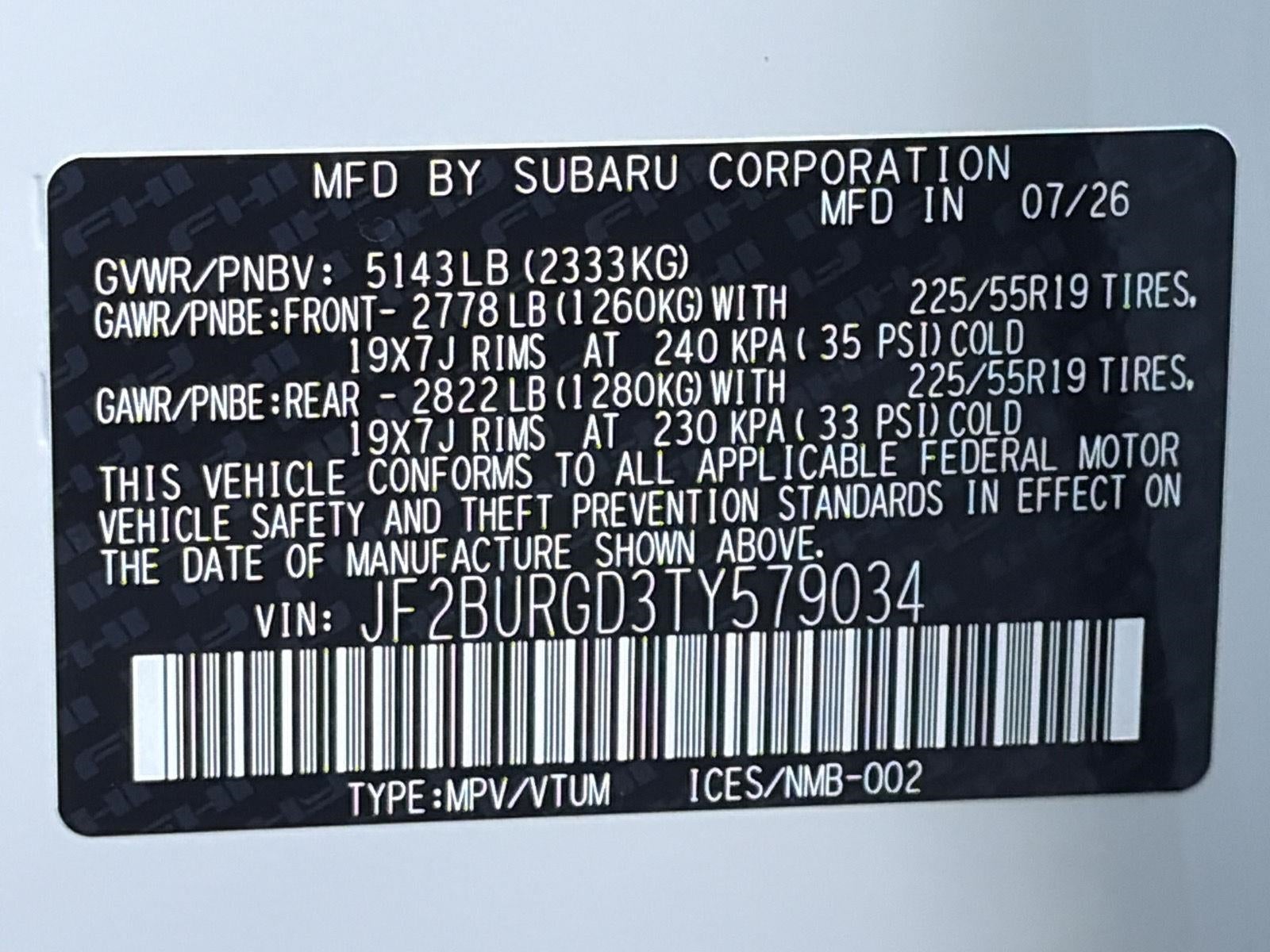 2026 Subaru OUTBACK Limited XT