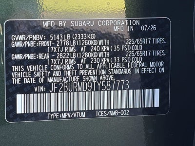 2026 Subaru OUTBACK Wilderness