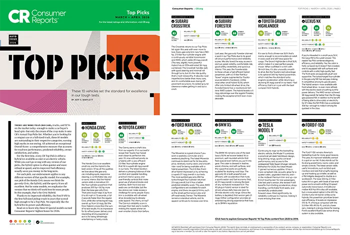 Consumer Reports Top Picks | Bergstrom Subaru Oshkosh in Oshkosh WI