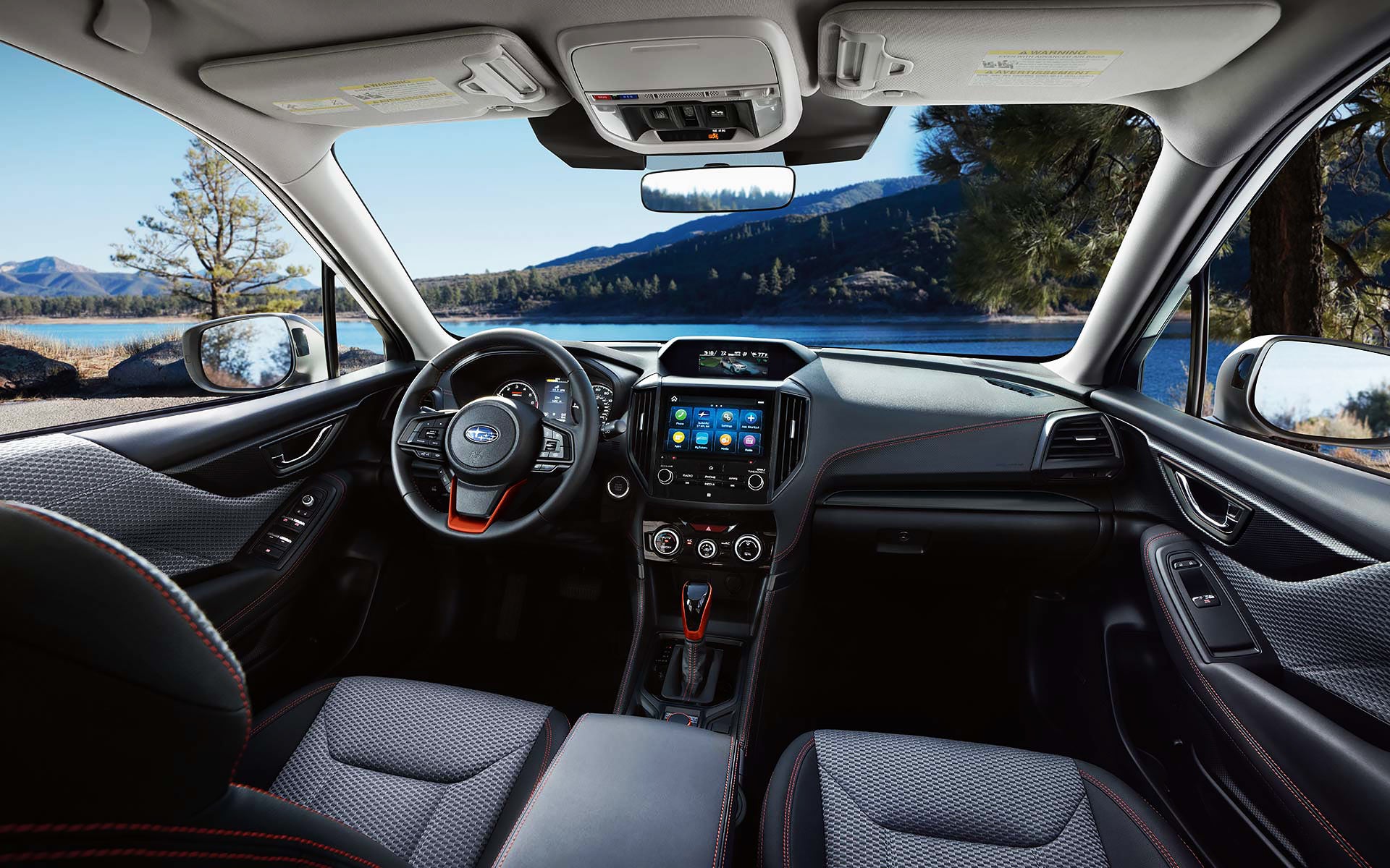 The interior and front dash of the 2022 Forester. | Bergstrom Subaru Oshkosh in Oshkosh WI