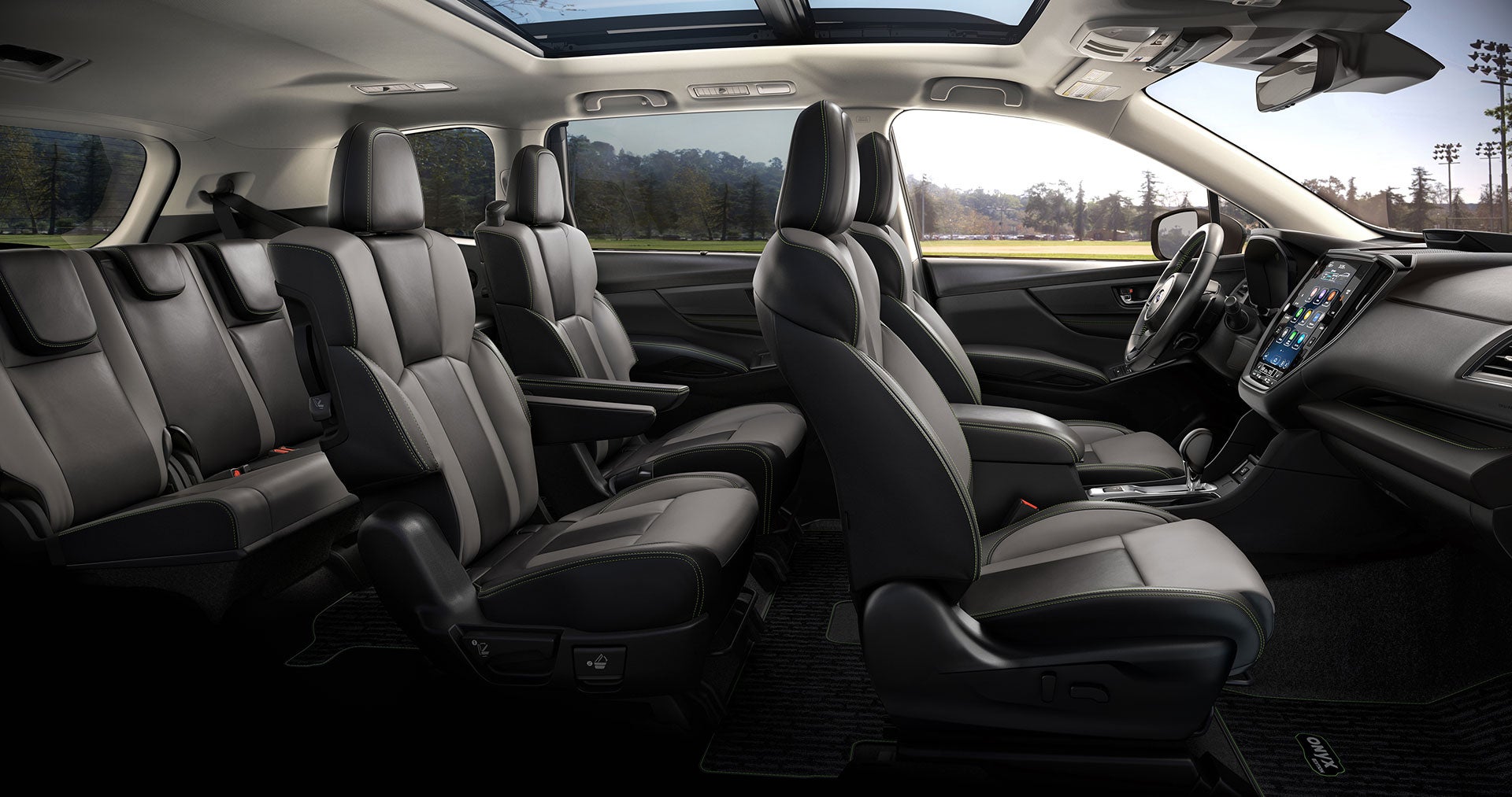 Interior of 2024 Subaru Ascent Onyx Edition Limited in Gray StarTex®
