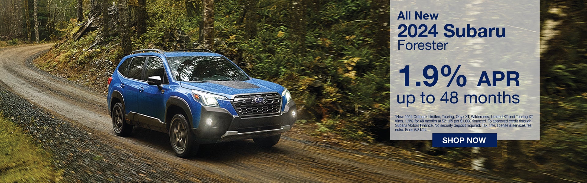 2024 Subaru Forester. 1.9% ARP up to 48 months.