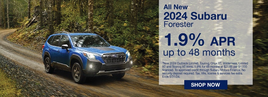 2024 Subaru Forester. 1.9% ARP up to 48 months.
