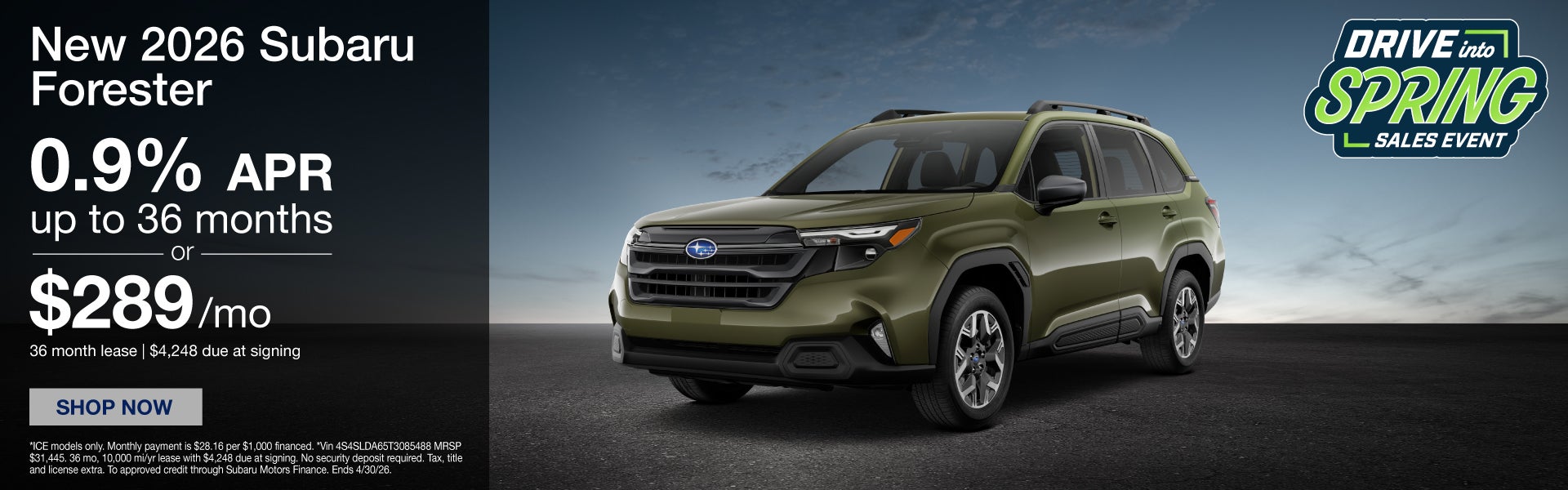 New 2026 Subaru Forester