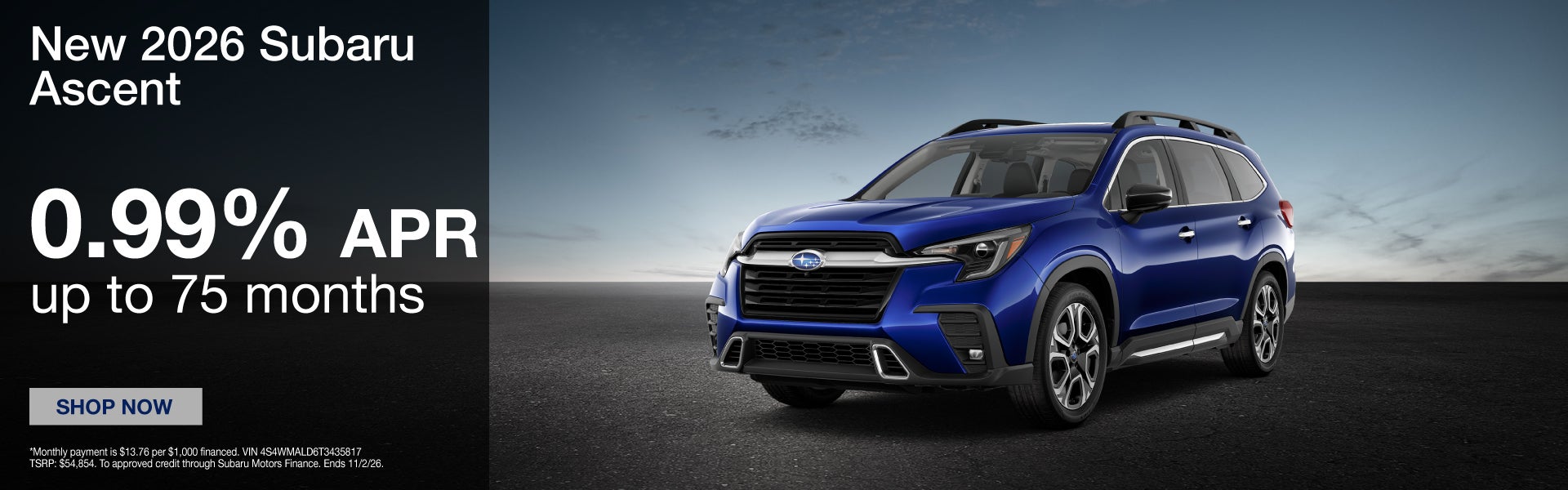 New 2026 Subaru Ascent