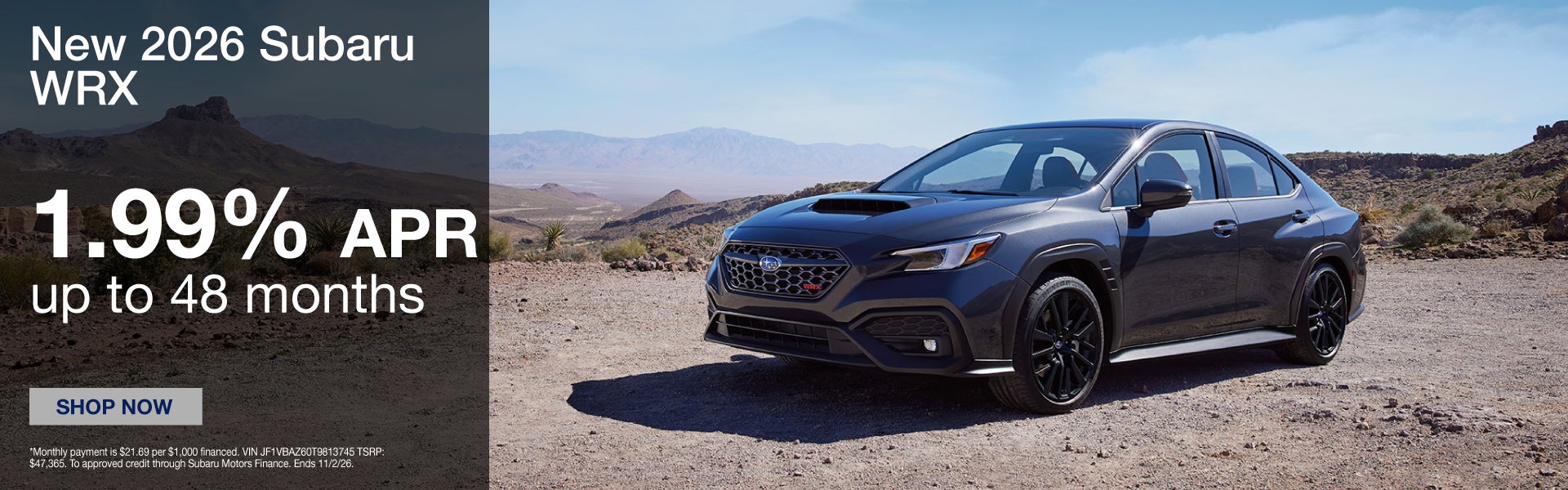 New 2026 Subaru WRX