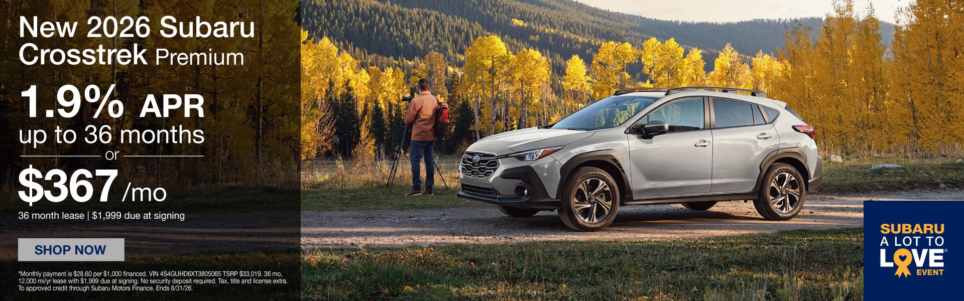 New 2026 Subaru Crosstrek