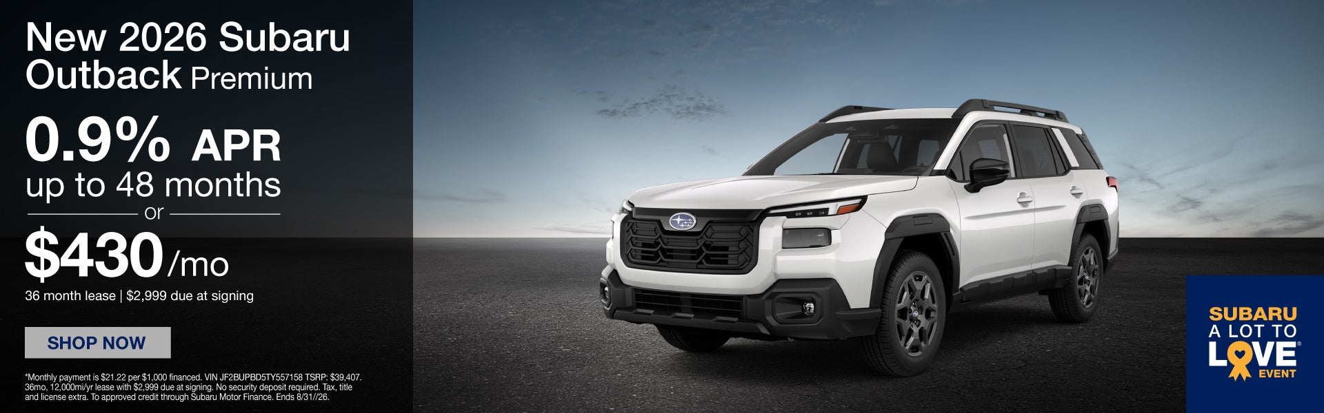 New 2026 Subaru Outback