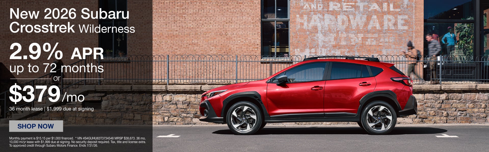 New 2026 Subaru Crosstrek