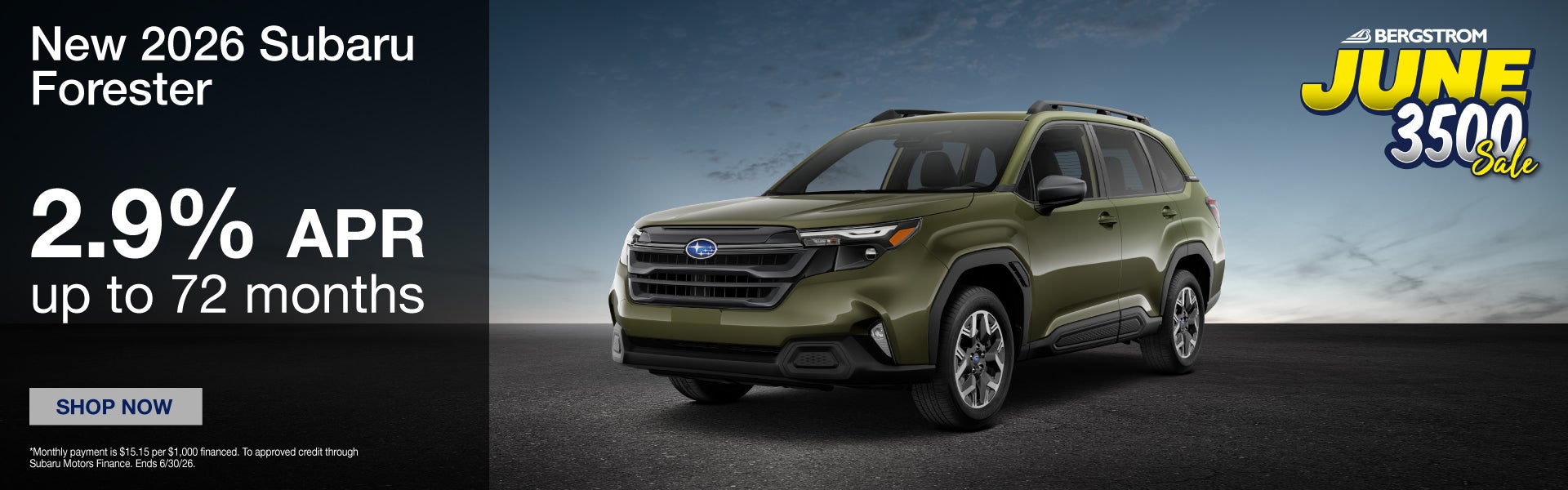 New 2026 Subaru Forester